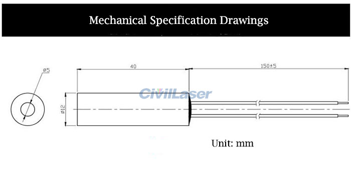 488nm 50mw laser module